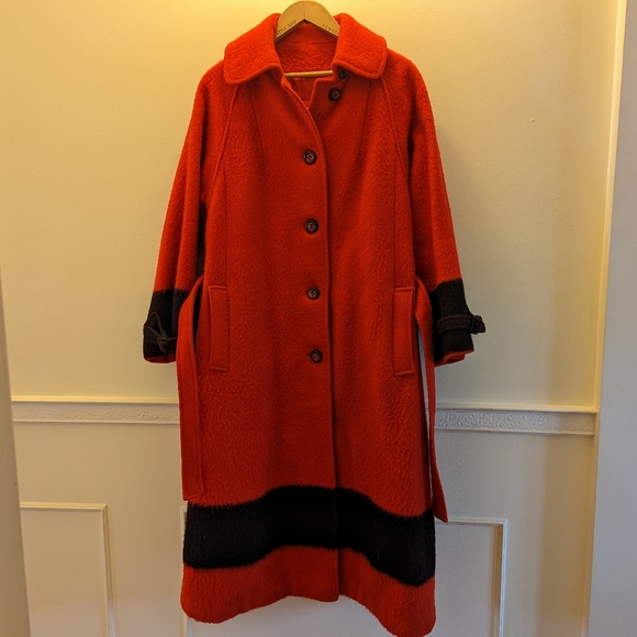 Vintage Hudson's Bay Company HBC Red Wool point blanket coat - Picture 12 of 12